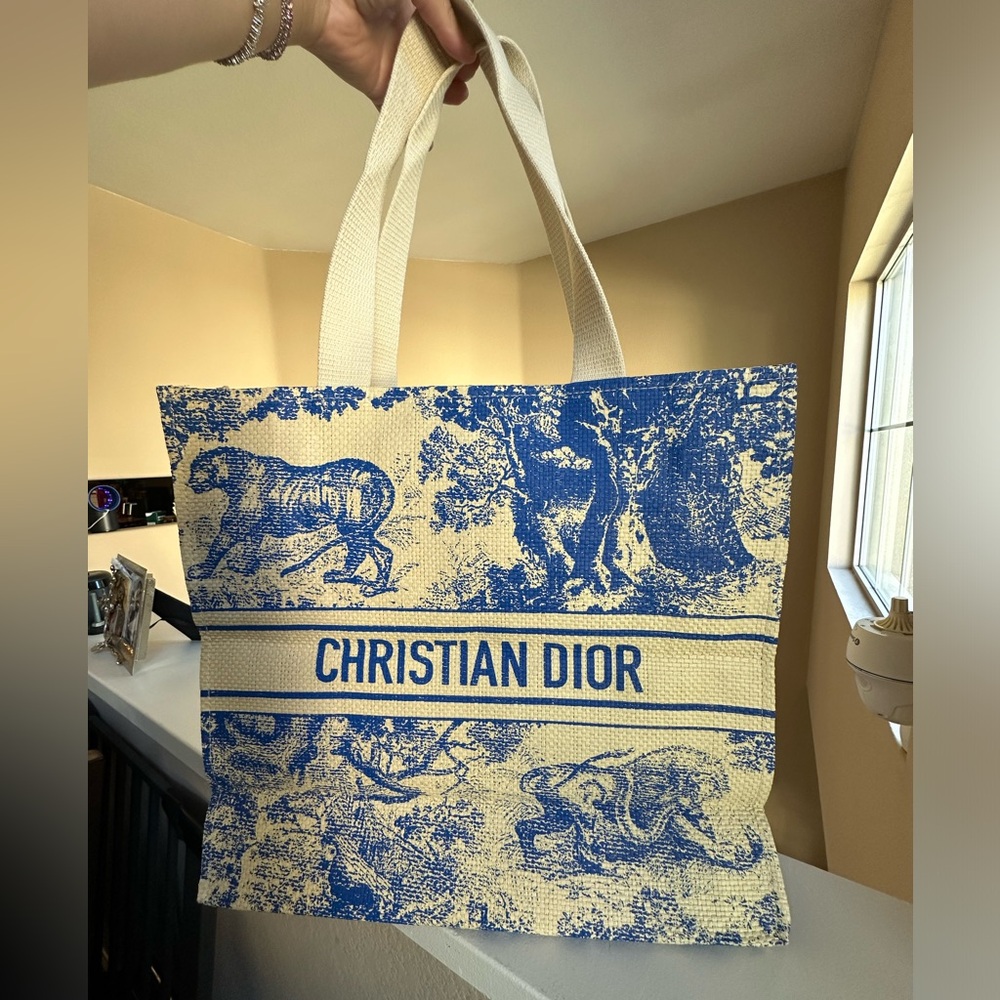 Christian Dior Diorivera Straw Tote
